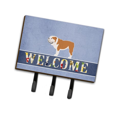 Carolines Treasures English Bulldog Welcome Leash or Key Holder BB5566TH68